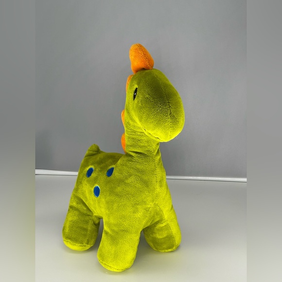 Gitzy Baby Plush Dinosaur Stuffed Animal Cuddle Toy with Rattle Green 2017 14” - Picture 2 of 12